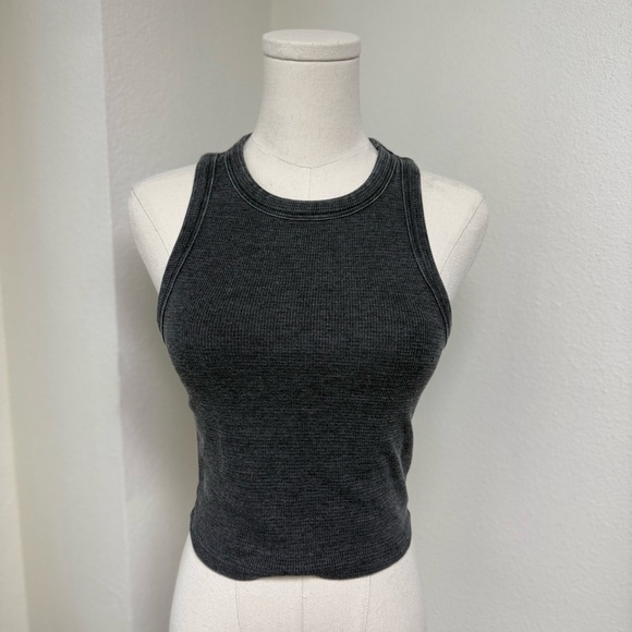 NWT Forever 21 Black Dark Gray Black Tank Top Women’s Size Small - Picture 2 of 8